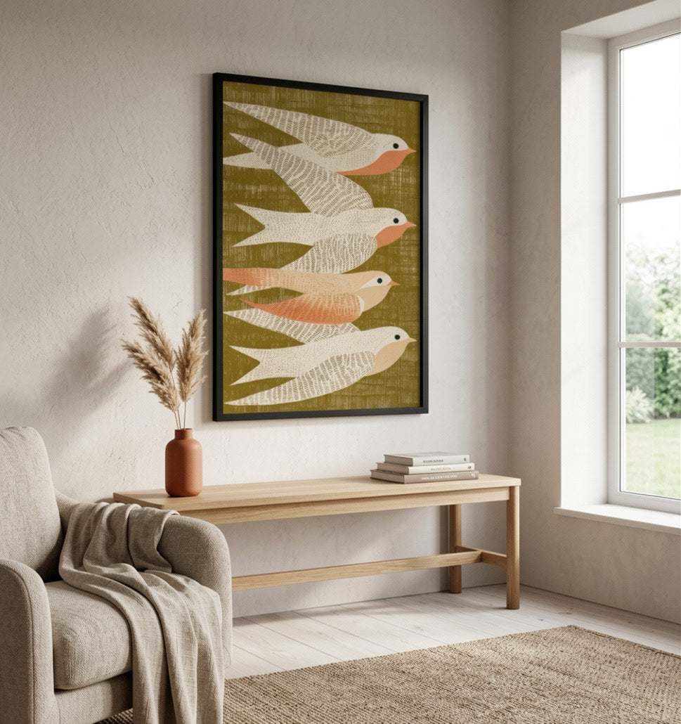 Scandinavian Bird Print