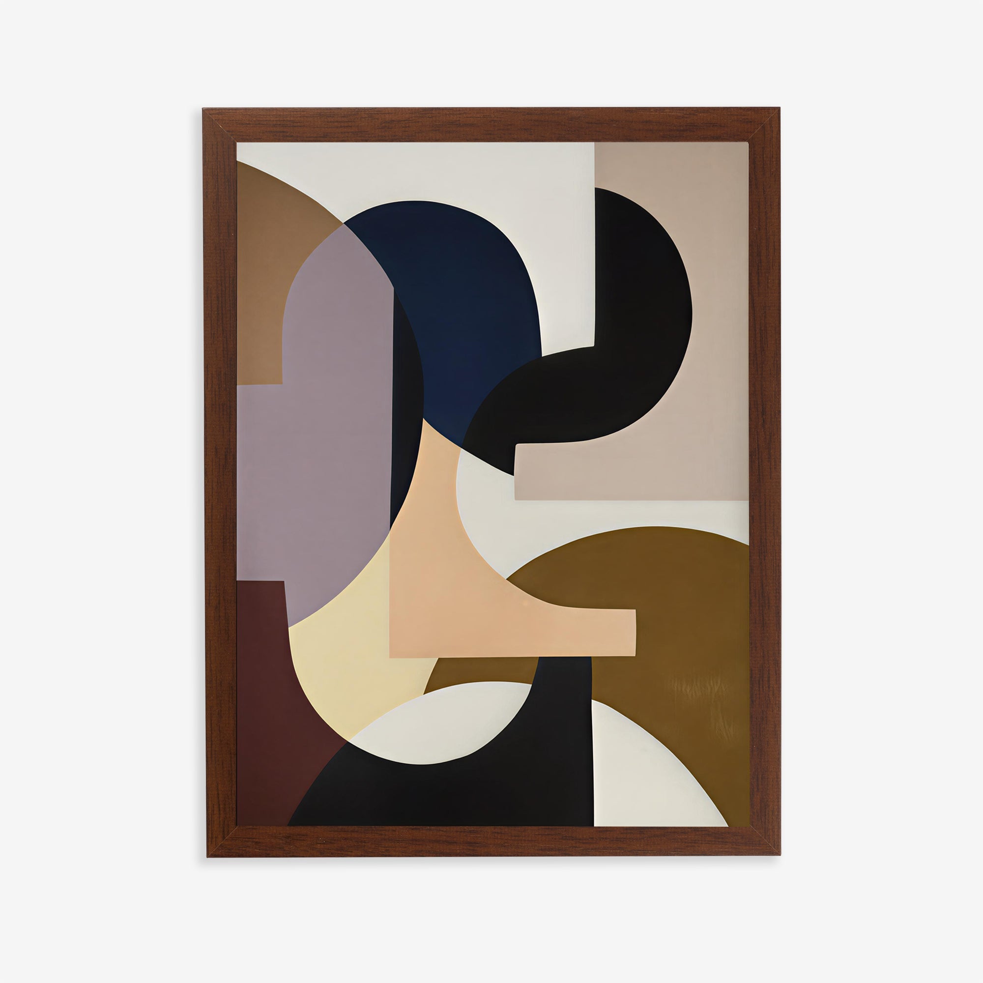 Abstract geometric shapes art print