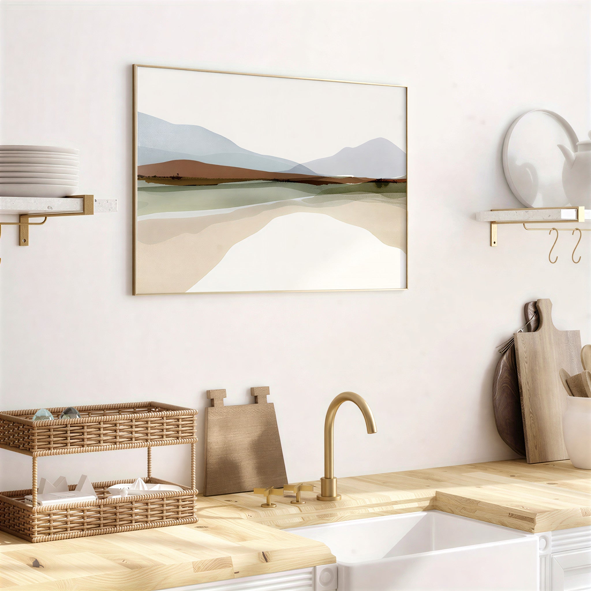Watercolor Landscape Art Print