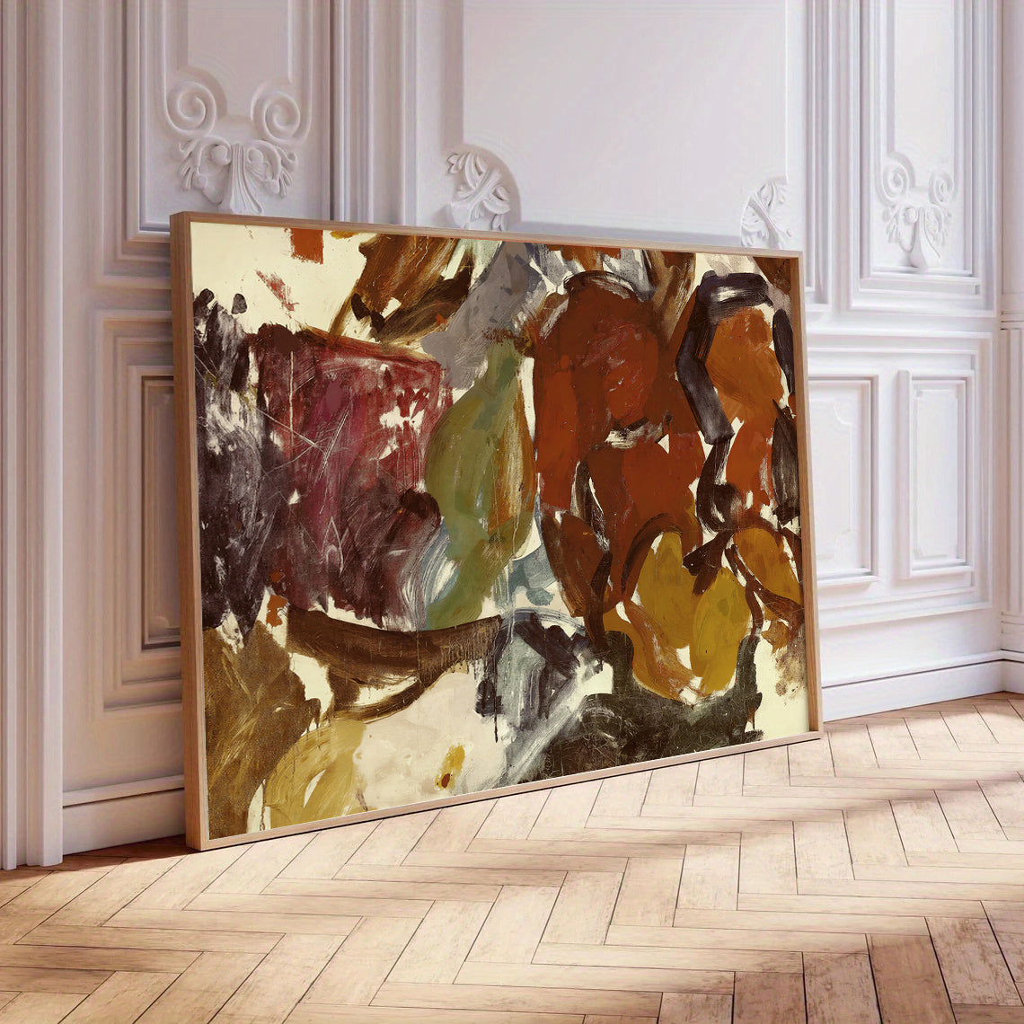 Warm Earthy Abstract Art Print