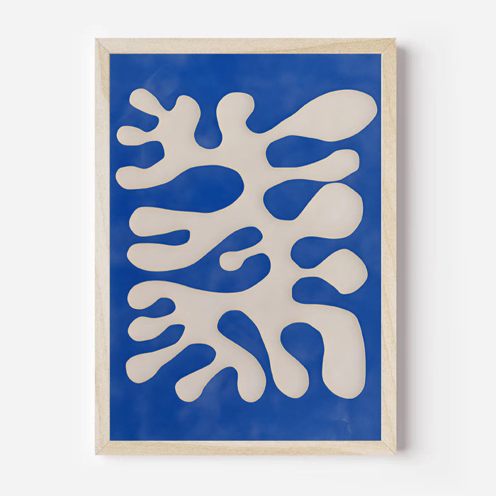 Modern abstract organic wall art print