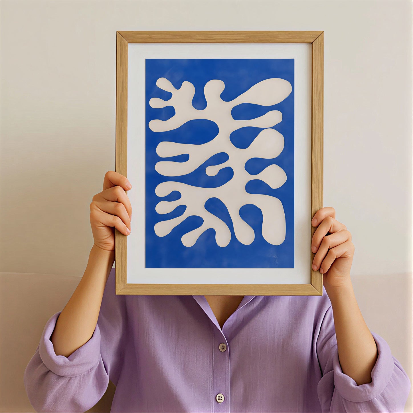 Modern abstract organic wall art print