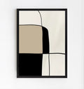 Neutral abstract wall art print