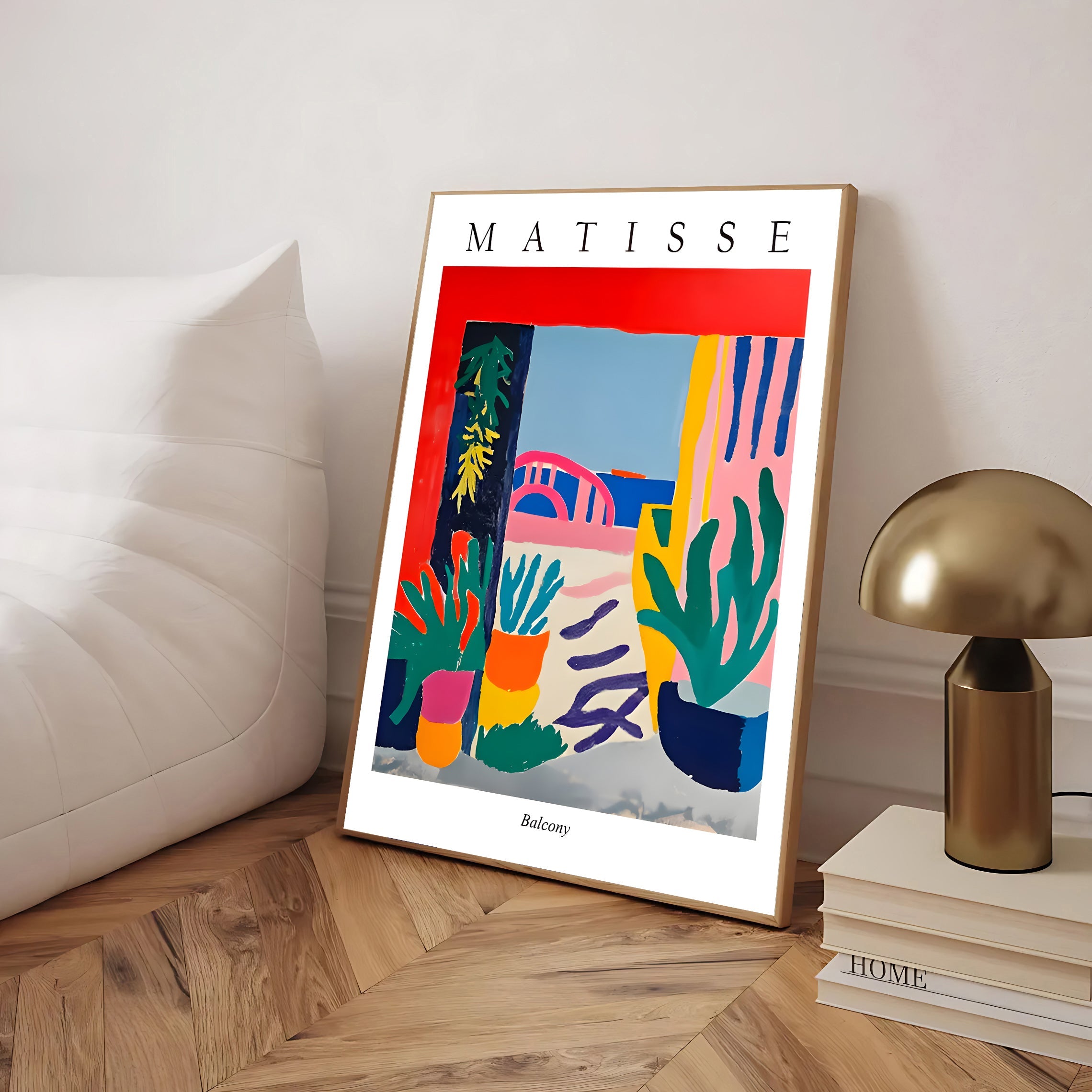 Henri matisse inspired interior plant artwork