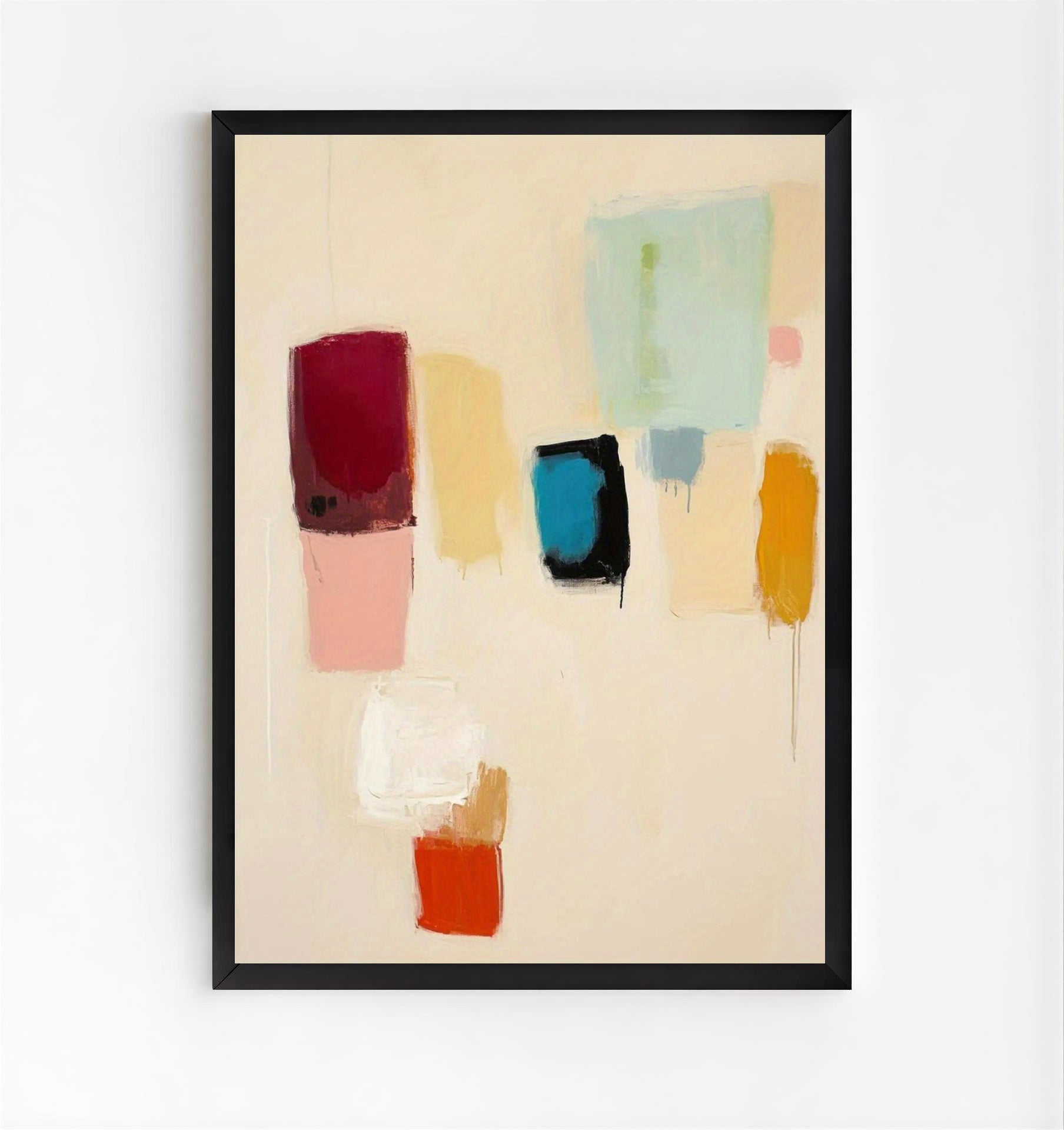 Color Minimalist Abstract Wall Art Print