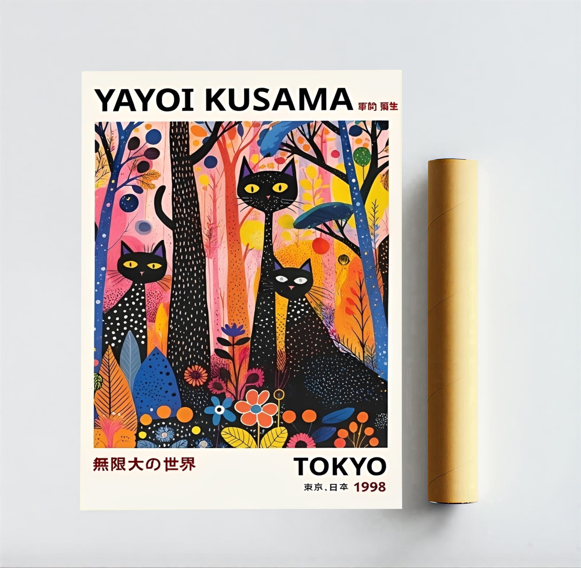 Yayoi Kusama Black Cats