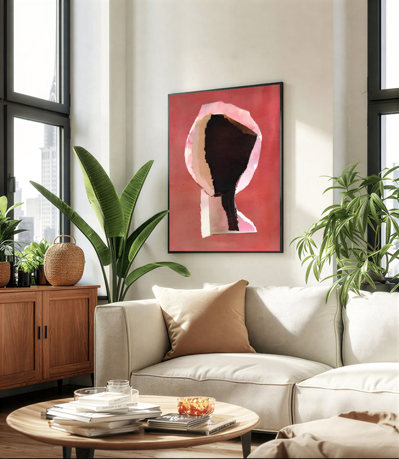 Abstract Collage Wall Art Print
