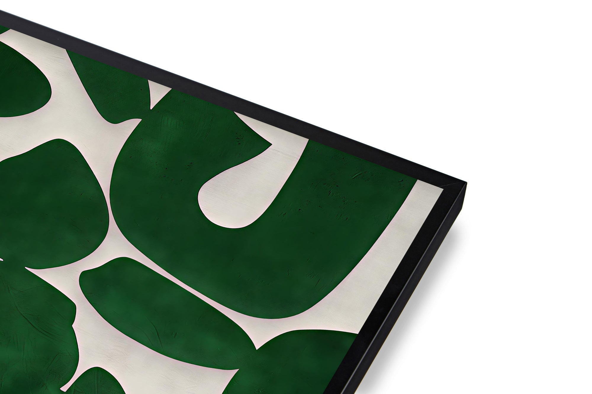 Green abstract wall art print