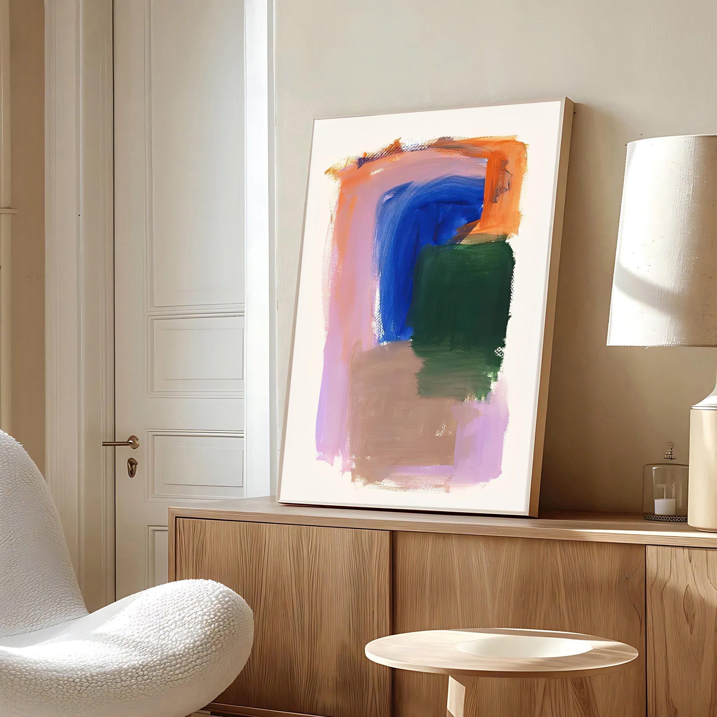 Colorful Modern Abstract Art Print