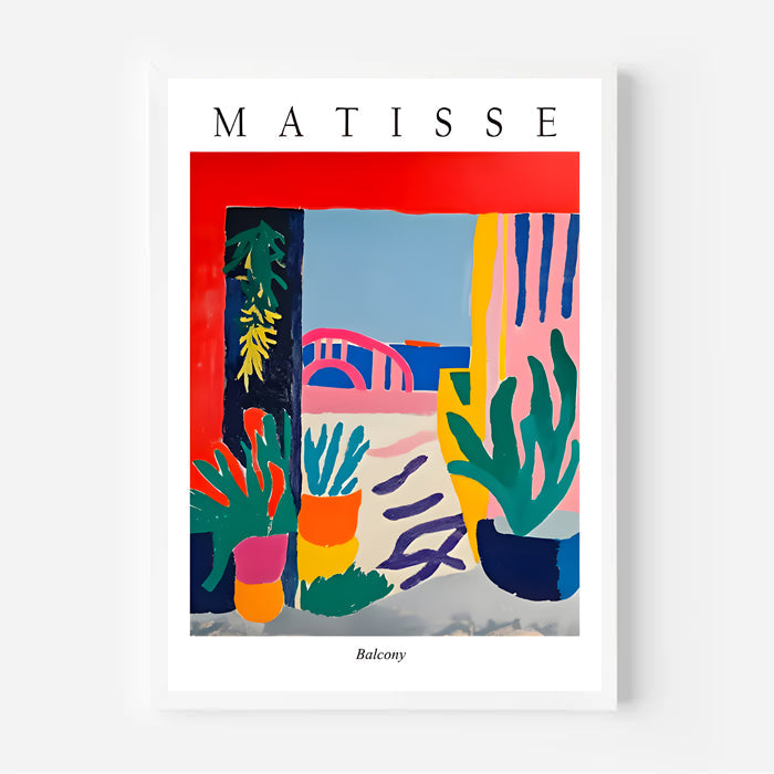 Henri matisse inspired interior plant artwork