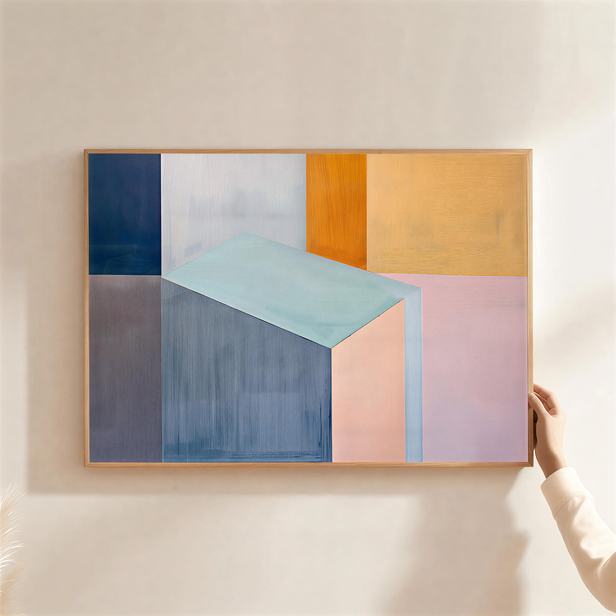 Geometric Abstract Wall Art Print
